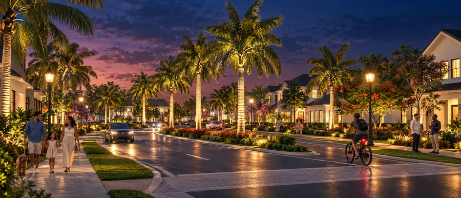 Mainstreet evening arrival