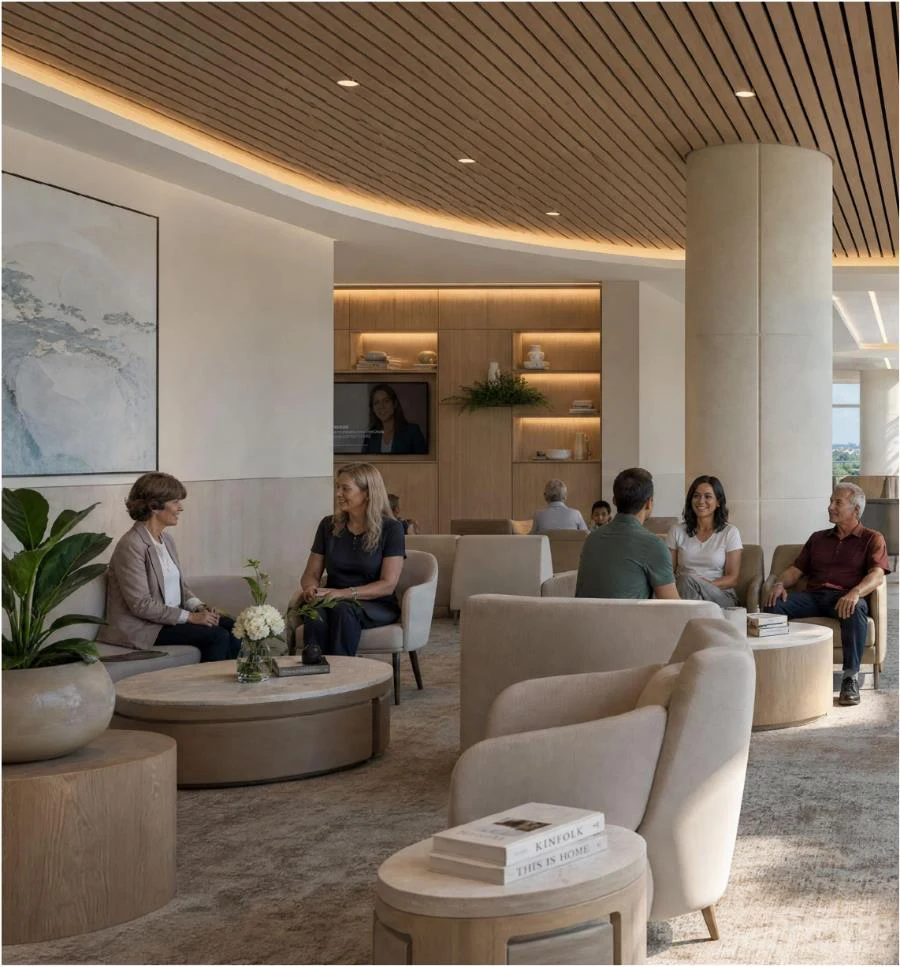 Conceptual connected care lounge